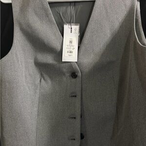 Dynamite Gray Blazer Vest